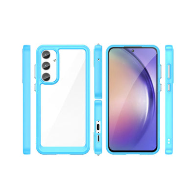 Case Transparente con Borde de Color Samsung A54