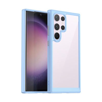Case Transparente con Borde de Color Samsung S24 Ultra