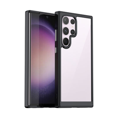 Case Transparente con Borde de Color Samsung S24 Ultra