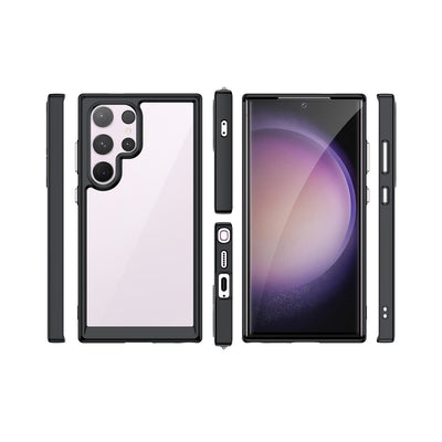 Case Transparente con Borde de Color Samsung S24 Ultra