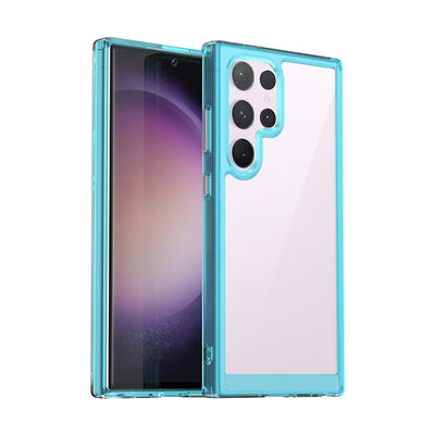 Case Transparente con Borde de Color Samsung S24 Ultra