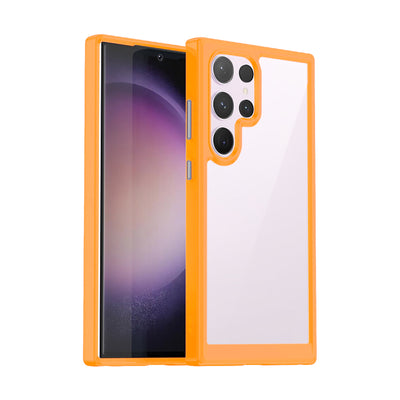 Case Transparente con Borde de Color Samsung S24 Ultra