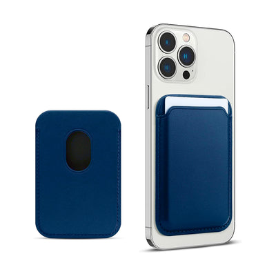 Tarjetero para Celular Tipo Billetera de Cuero Magnético MagSafe