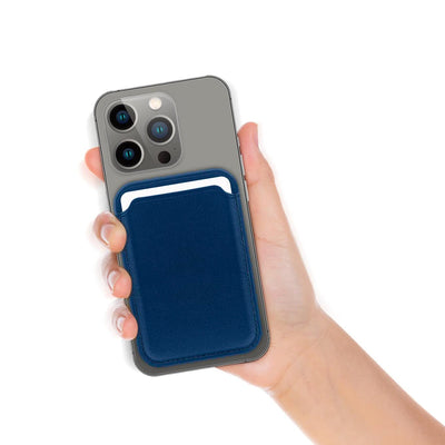 Tarjetero para Celular Tipo Billetera de Cuero Magnético MagSafe