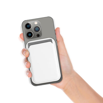 Tarjetero para Celular Tipo Billetera de Cuero Magnético MagSafe