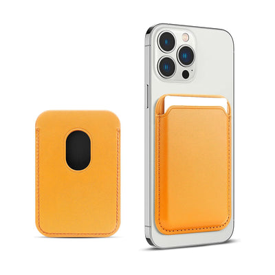 Tarjetero para Celular Tipo Billetera de Cuero Magnético MagSafe