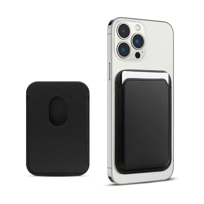 Tarjetero para Celular Tipo Billetera de Cuero Magnético MagSafe