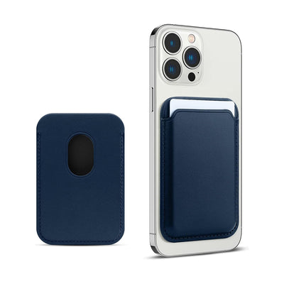 Tarjetero para Celular Tipo Billetera de Cuero Magnético MagSafe