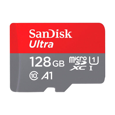 Tarjeta de Memoria MicroSD SanDisk Ultra 128Gb 140Mb/s Clase 10 + Adaptador SD
