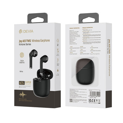 Auriculares inalámbricos bluetooth Devia Joy A13 TWS Boton