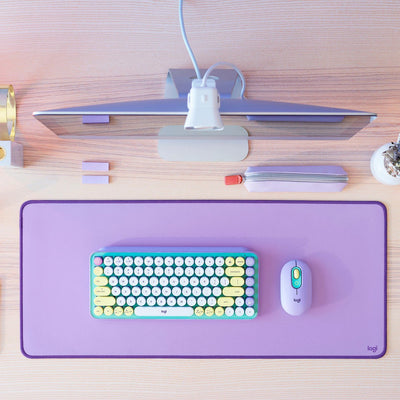 Mouse Pad Antideslizante Logitech Desk Mat Studio 70 x 30cm