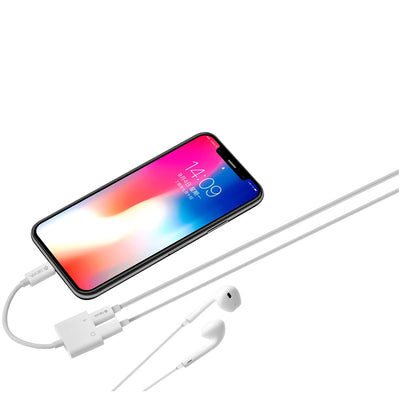 Adaptador Devia lightning (audio + carga)