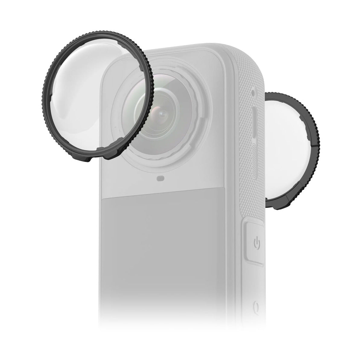 2 Protectores De Lente Para Insta360 X5 - Material PC Antirrayaduras, Cierre Giratorio, 3.6 Cm