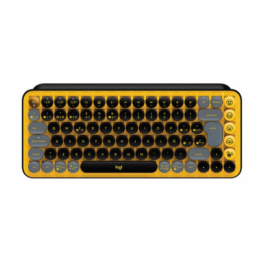 Teclado Logitech Pop Keys inalámbrico bluetooth c/emojis en español