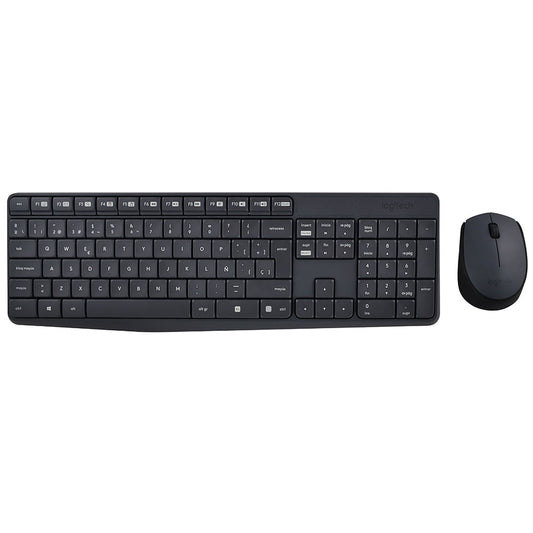 Keyboard + mouse Logitech MK235 inalámbrico en Español