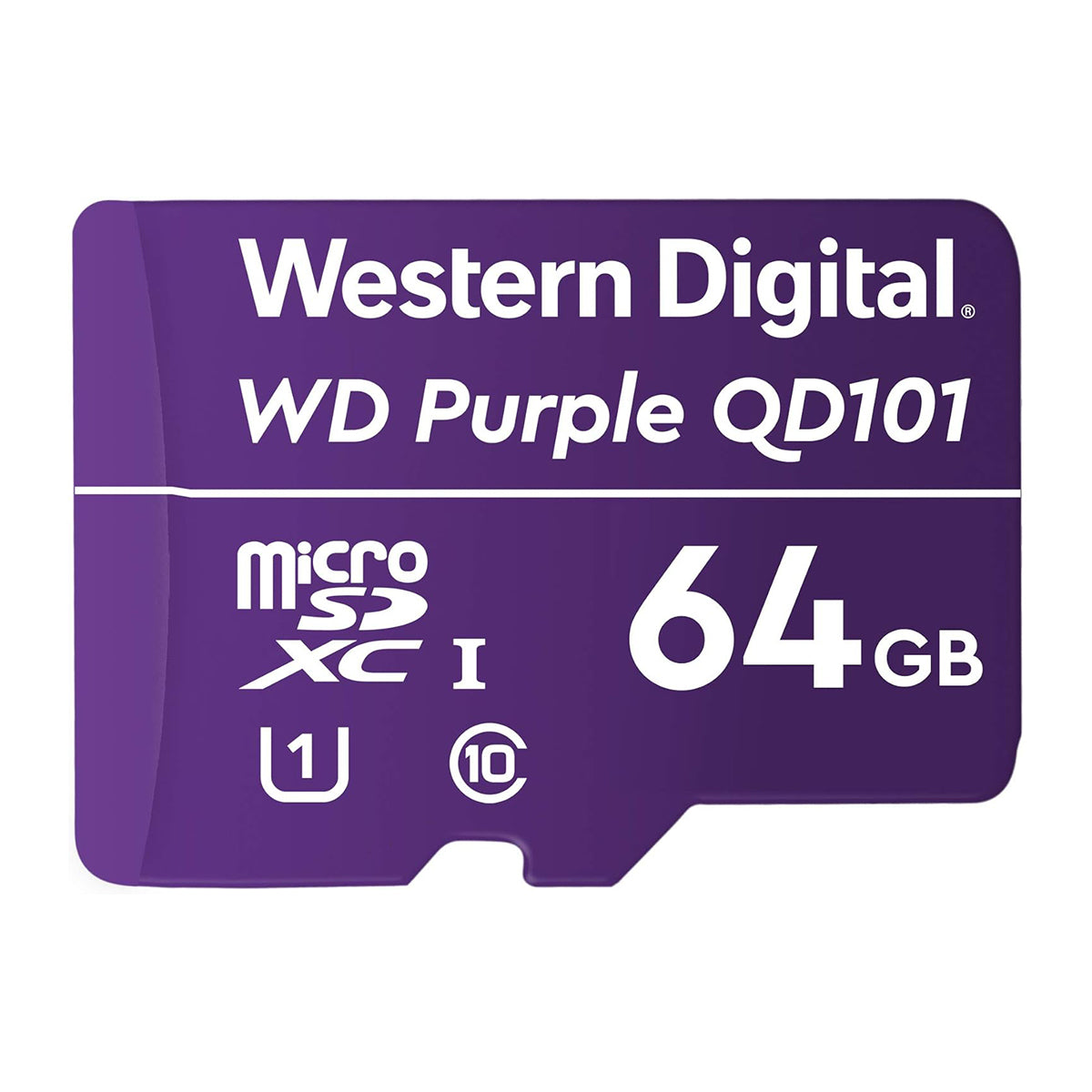 Tarjeta de Memoria micro SDXC Western Digital 64GB Purple Clase 10 para Cámaras