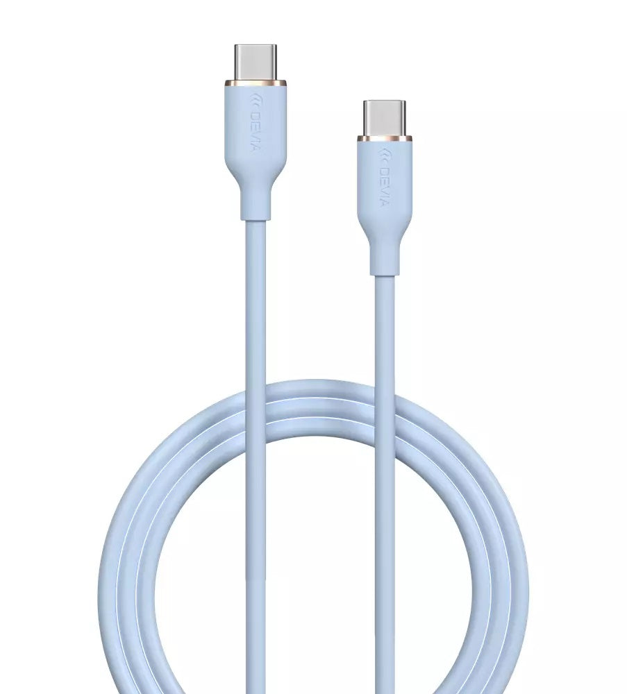 Cable de carga USB-C a USB-C Silicone Jelly Series 1.2 metros 2.4A