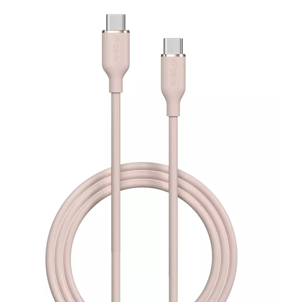Cable de carga USB-C a USB-C Silicone Jelly Series 1.2 metros 2.4A