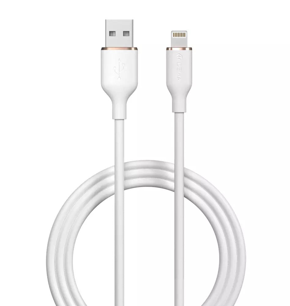 CABLE USB-A A LIGHTNING SILICONE 2.4A 1.2M JELLY SERIES