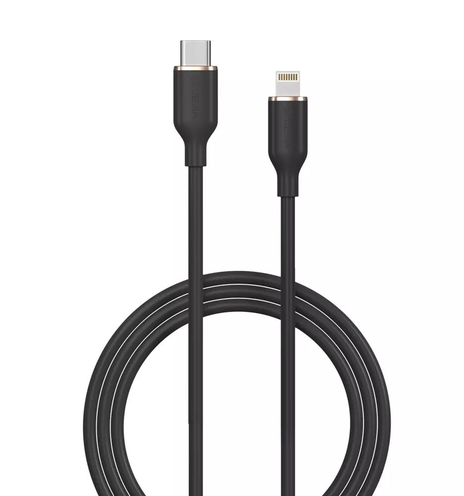 CABLE USB-C A LIGHTNING SILICONE PD 3A 1.2M JELLY SERIES