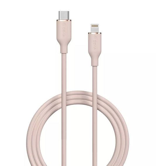 CABLE USB-C A LIGHTNING SILICONE PD 3A 1.2M JELLY SERIES