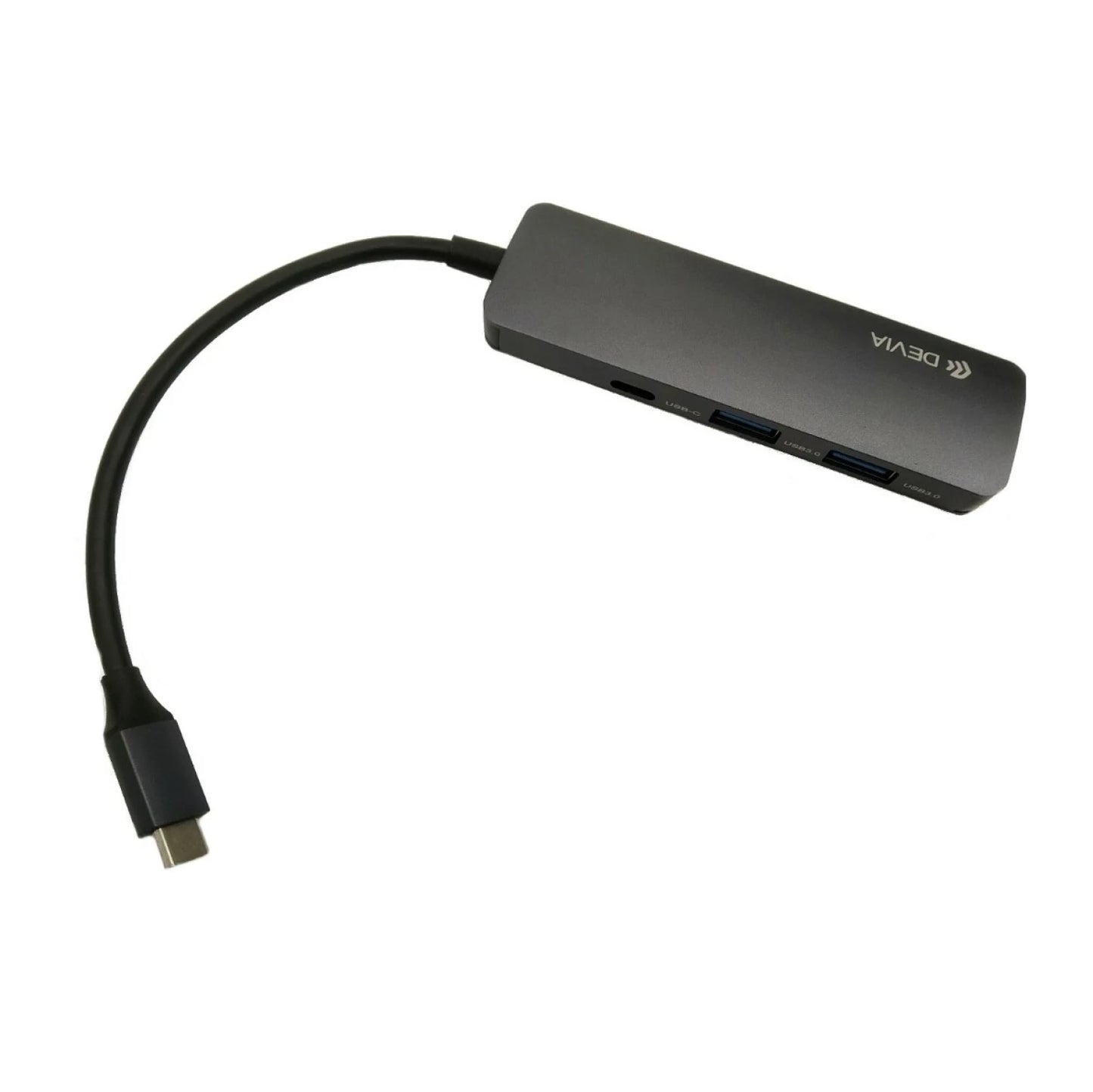 ADAPTADOR HUB DEVIA 4 EN 1 | USB TIPO-C A HDMI + USB3.0*2 + PD DEVIA (Updated)