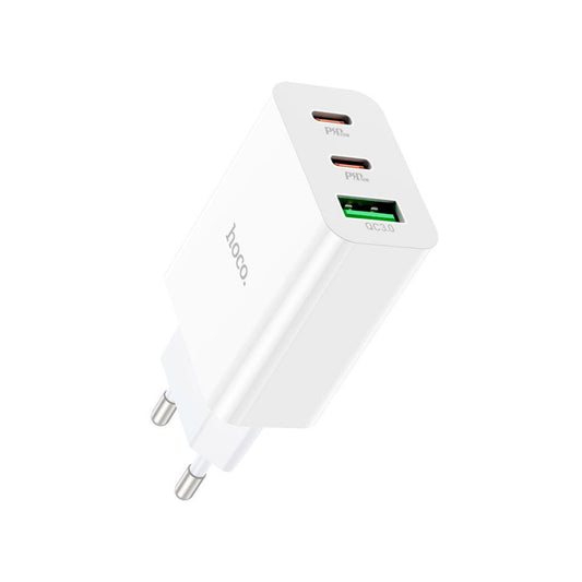 CARGADOR DE PARED HOCO C99A USB-A QC 3.0 + 2 USB-C 20W EU