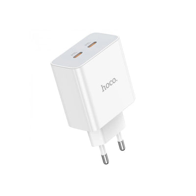 Cargador de pared Hoco C108A Leader dual port USB-C QC 3.0 35W EU