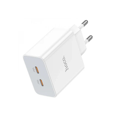 Cargador de pared Hoco C108A Leader dual port USB-C QC 3.0 35W EU