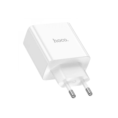 Cargador de pared Hoco C108A Leader dual port USB-C QC 3.0 35W EU