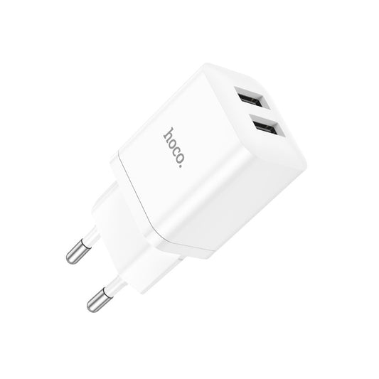 CARGADOR DE PARED HOCO N25 DUAL PORT USB-A 2.1A EU