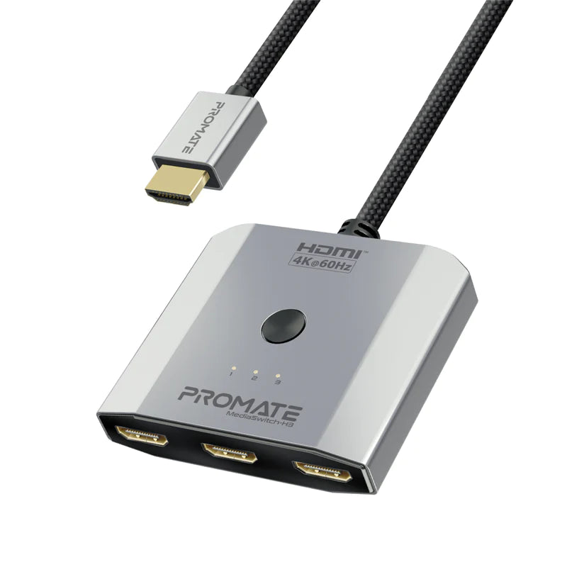 Adaptador HDMI 3 en 1 4K 60Hz ProMate MEdiaSwitch H3