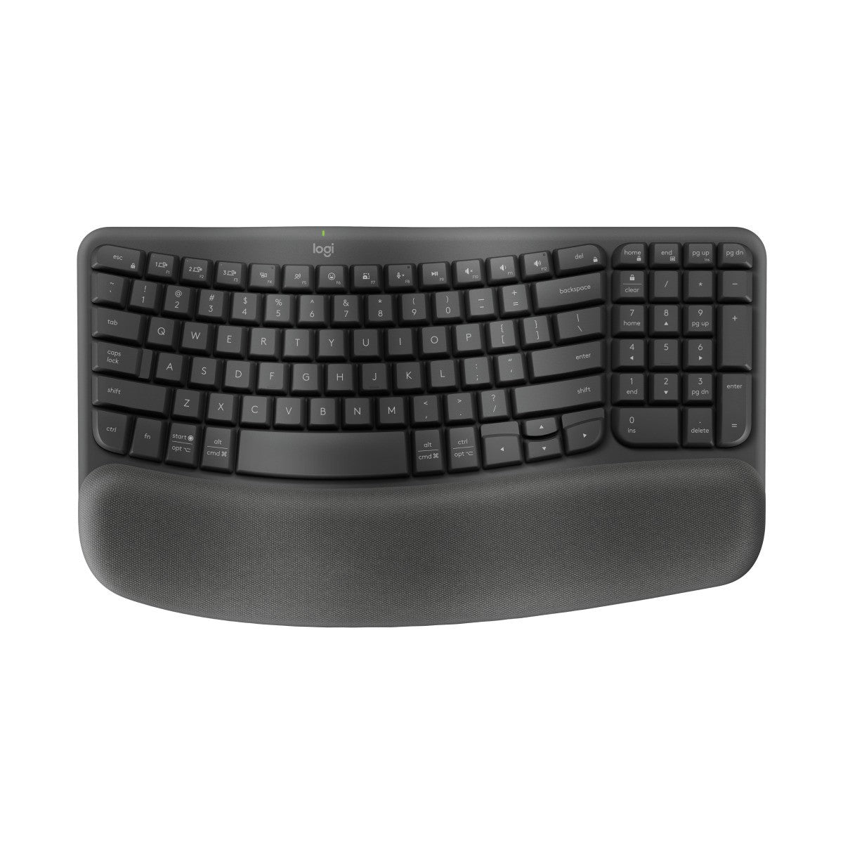 Teclado Inalámbrico Ergonómico en español Logitech Wave Keys Bluetooth Multi Device 920