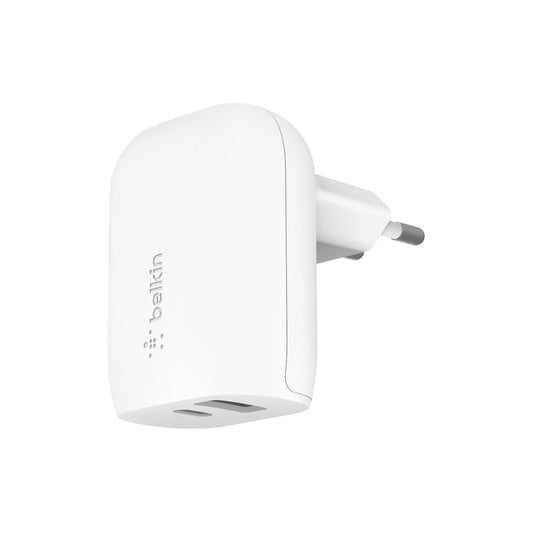 CARGADOR BELKIN 37W DUAL PORT USB-A/USB-C WITH PPS