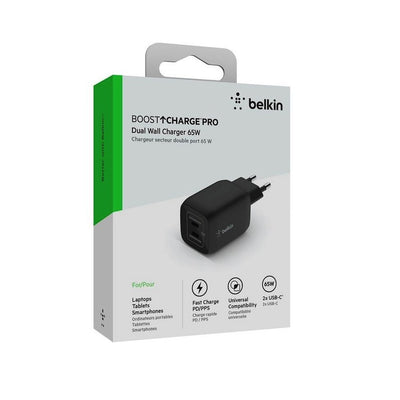 Cargador Belkin Boostcharge Pro 65W Dual Port USB-C