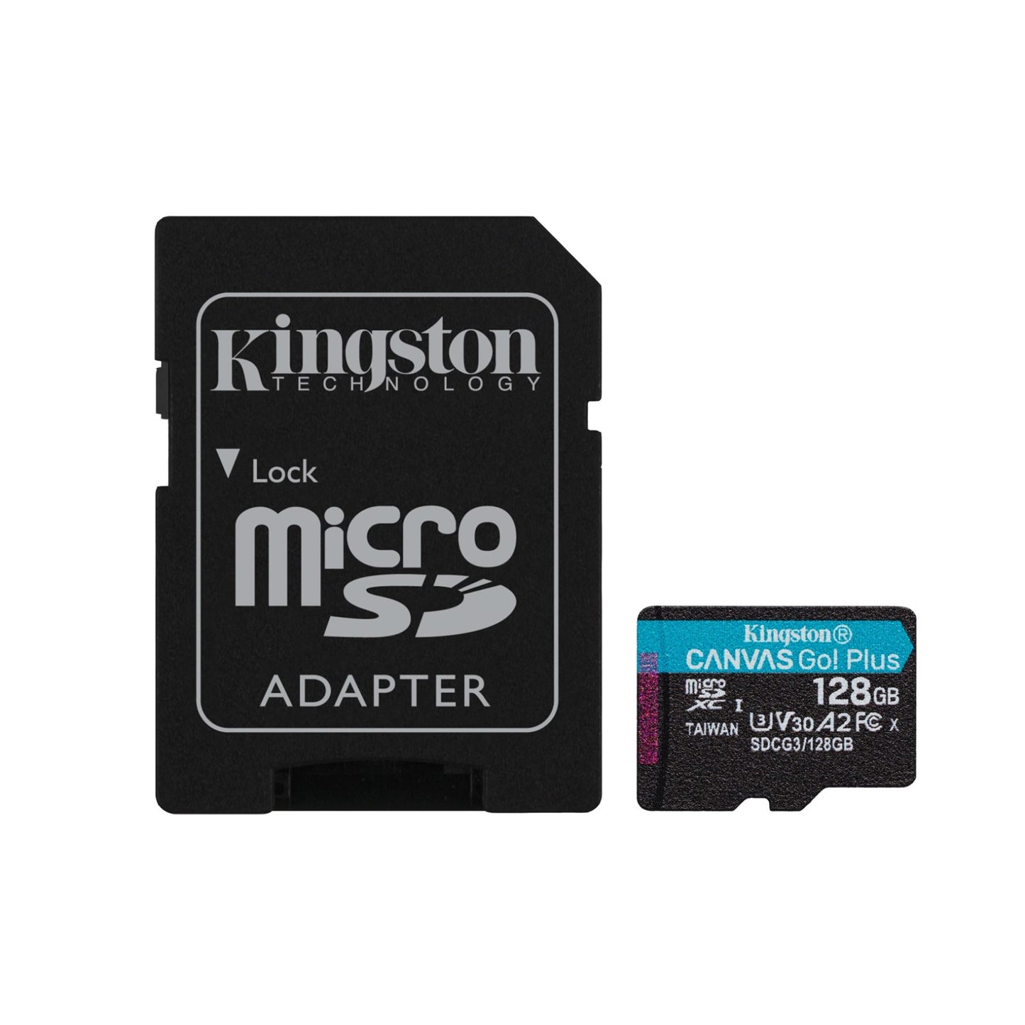 Tarjeta de memoria Kingston Micro SD Flash Canvas Go Plus 128GB 170MB/s R Clase 10