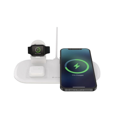 WIRELESS CHARGER 3 IN 1 15W DEVIA FOR IPHONE / WATCH / EARPHONE V5