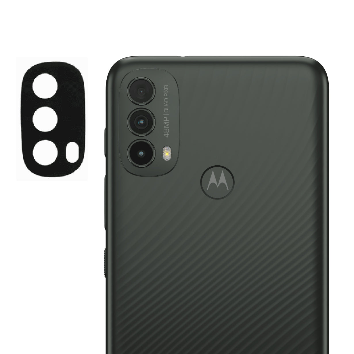 Protector de Cámara Vidrio Dureza 9H para Motorola Moto E40