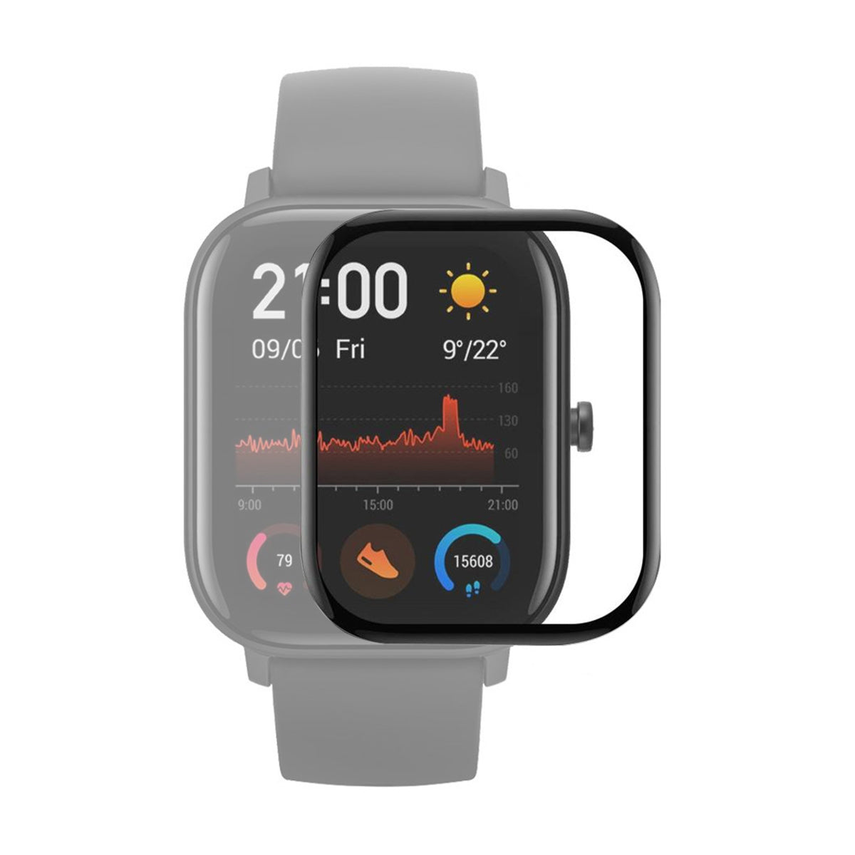 Protector de Pantalla Vidrio PMMA para Smartwatch Amazfit GTS 4