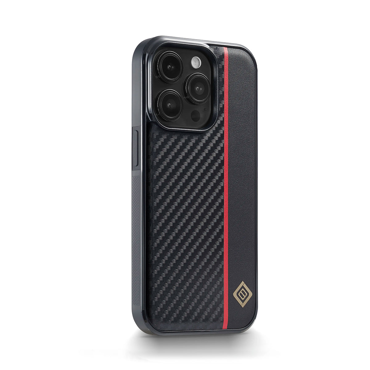 Protector Case Textura de Fibra de Carbono y Cuero para iPhone 15 Pro Max