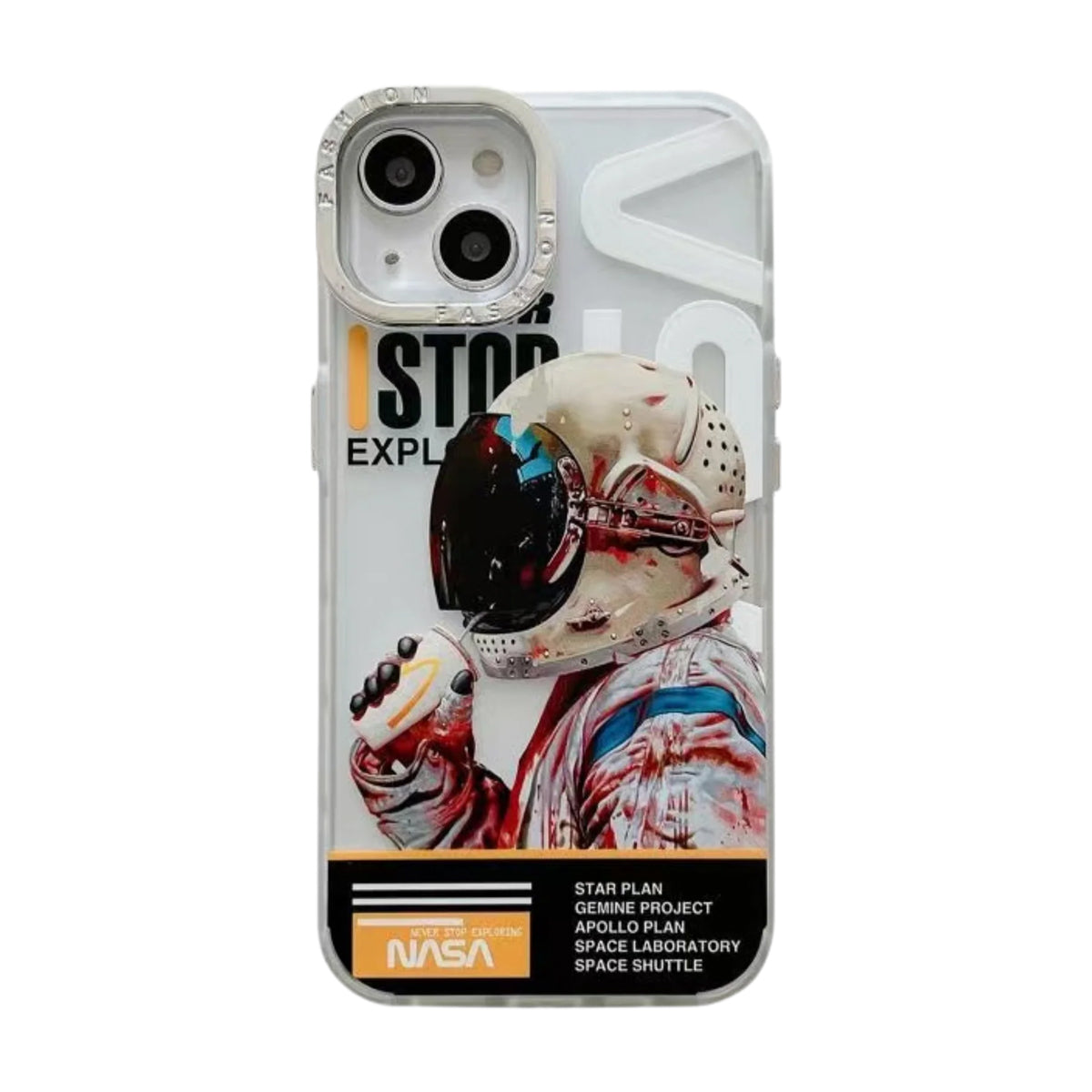 Protector Case Diseño Astronaut para iPhone 15 Pro