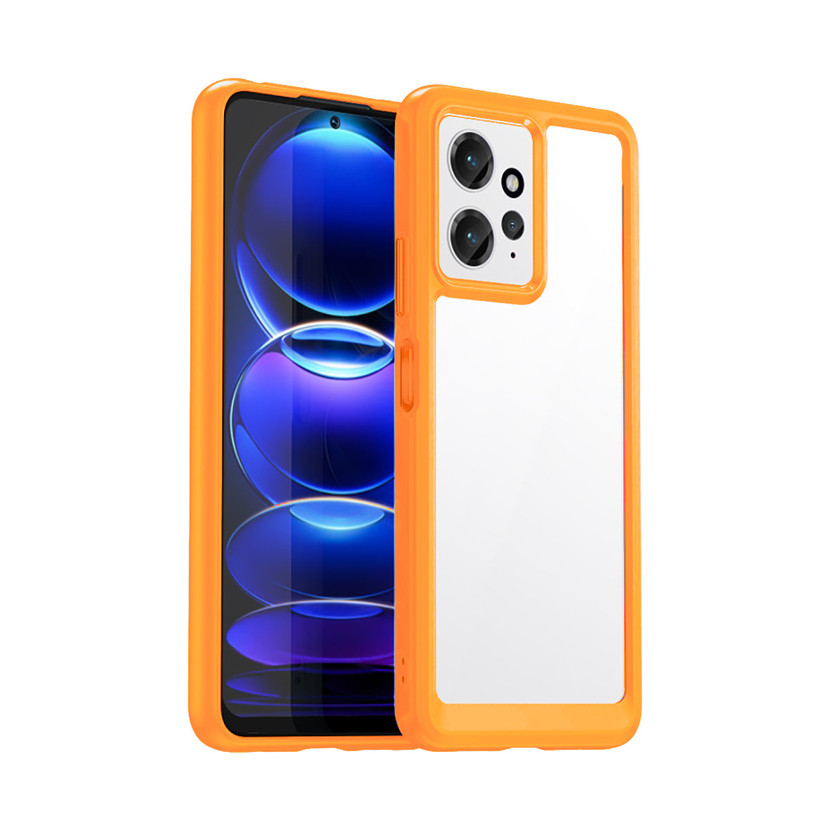 Case Transparente con Borde de Color Xiaomi Redmi 12