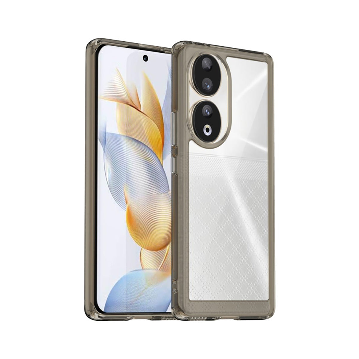 Case Transparente con Borde de Color Honor 90