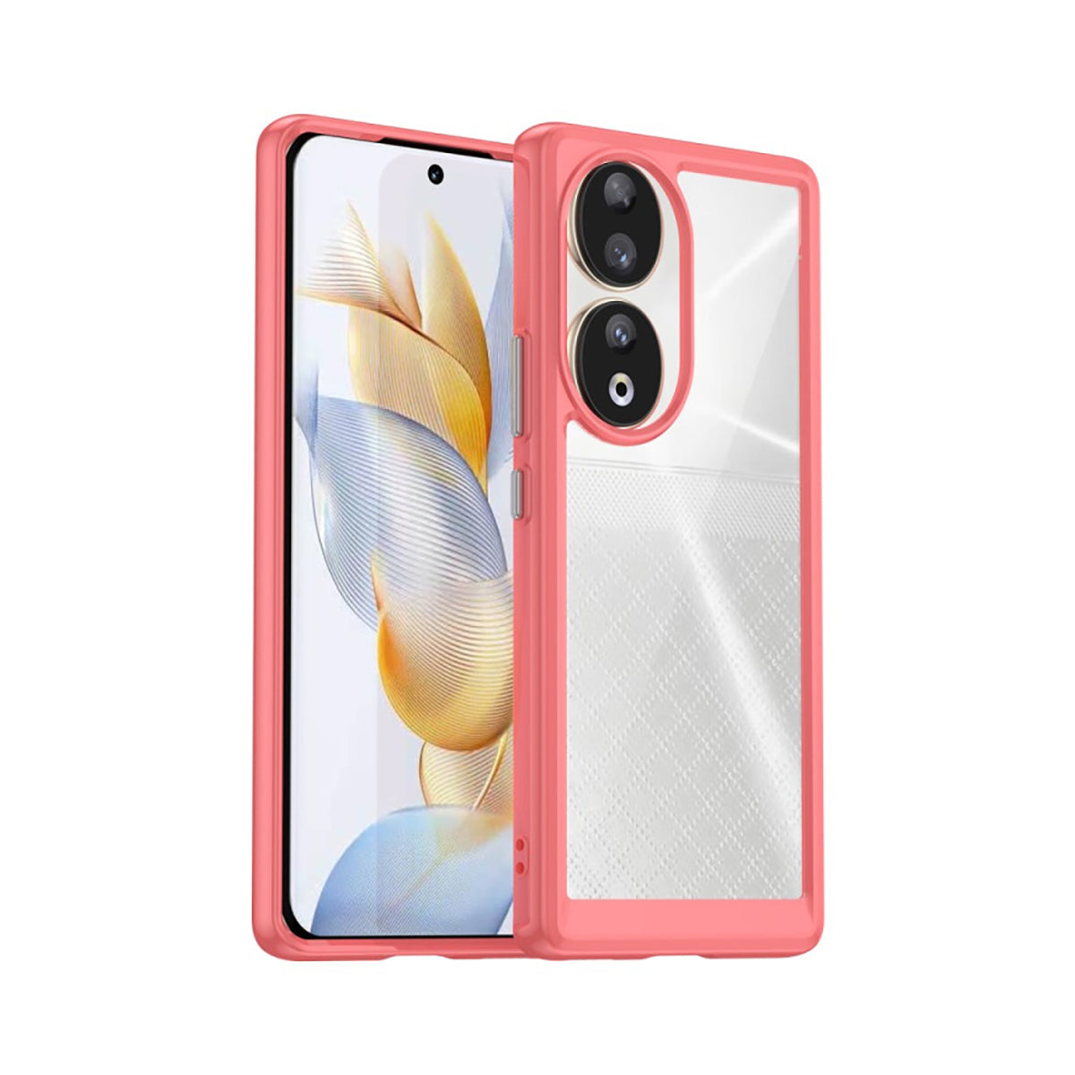 Case Transparente con Borde de Color Honor 90