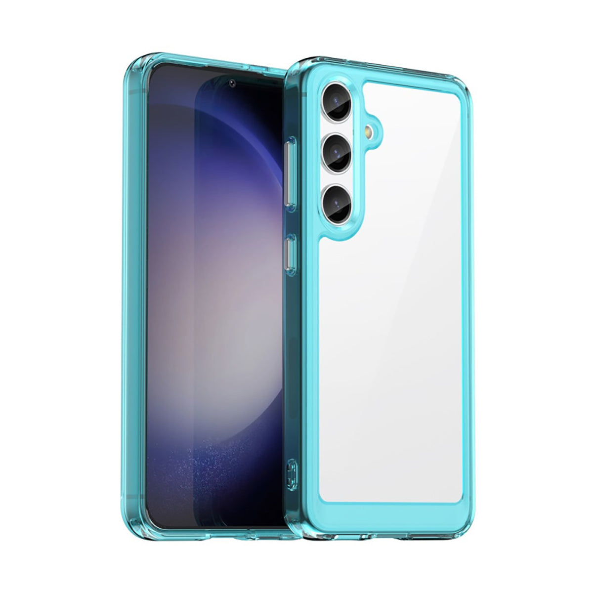 Case Transparente con Borde de Color Samsung S24