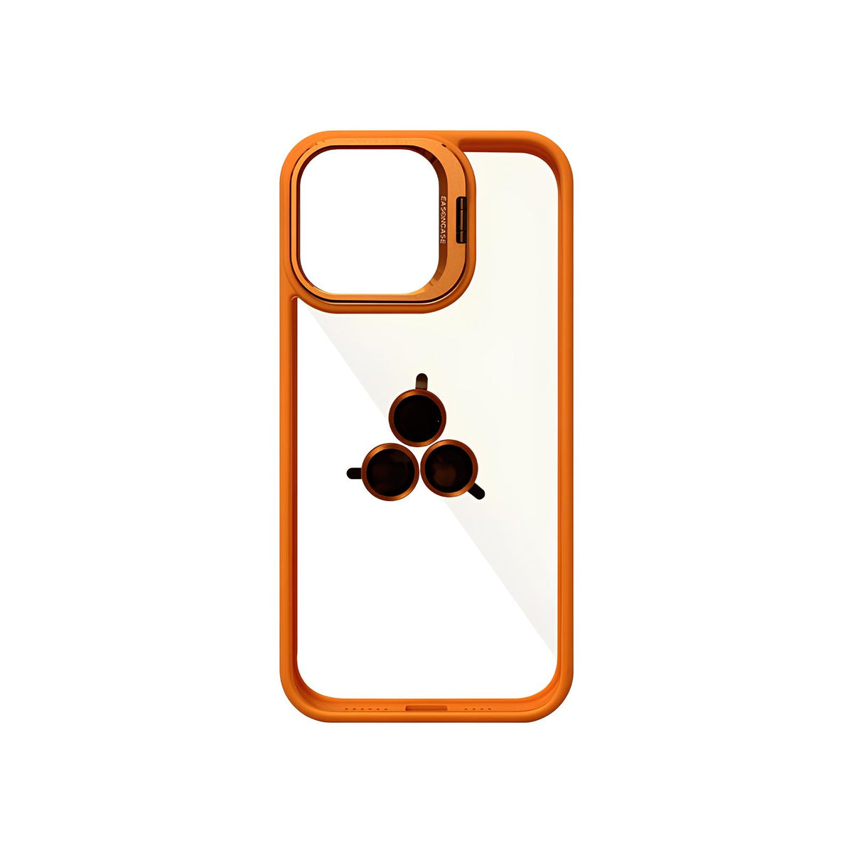 Case Transparente con Borde de Color y Protector de Lente Iphone 15 Pro Max