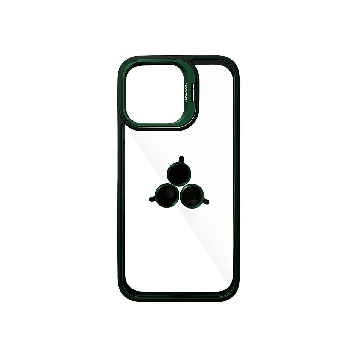 Case Transparente con Borde de Color y Protector de Lente Iphone 11
