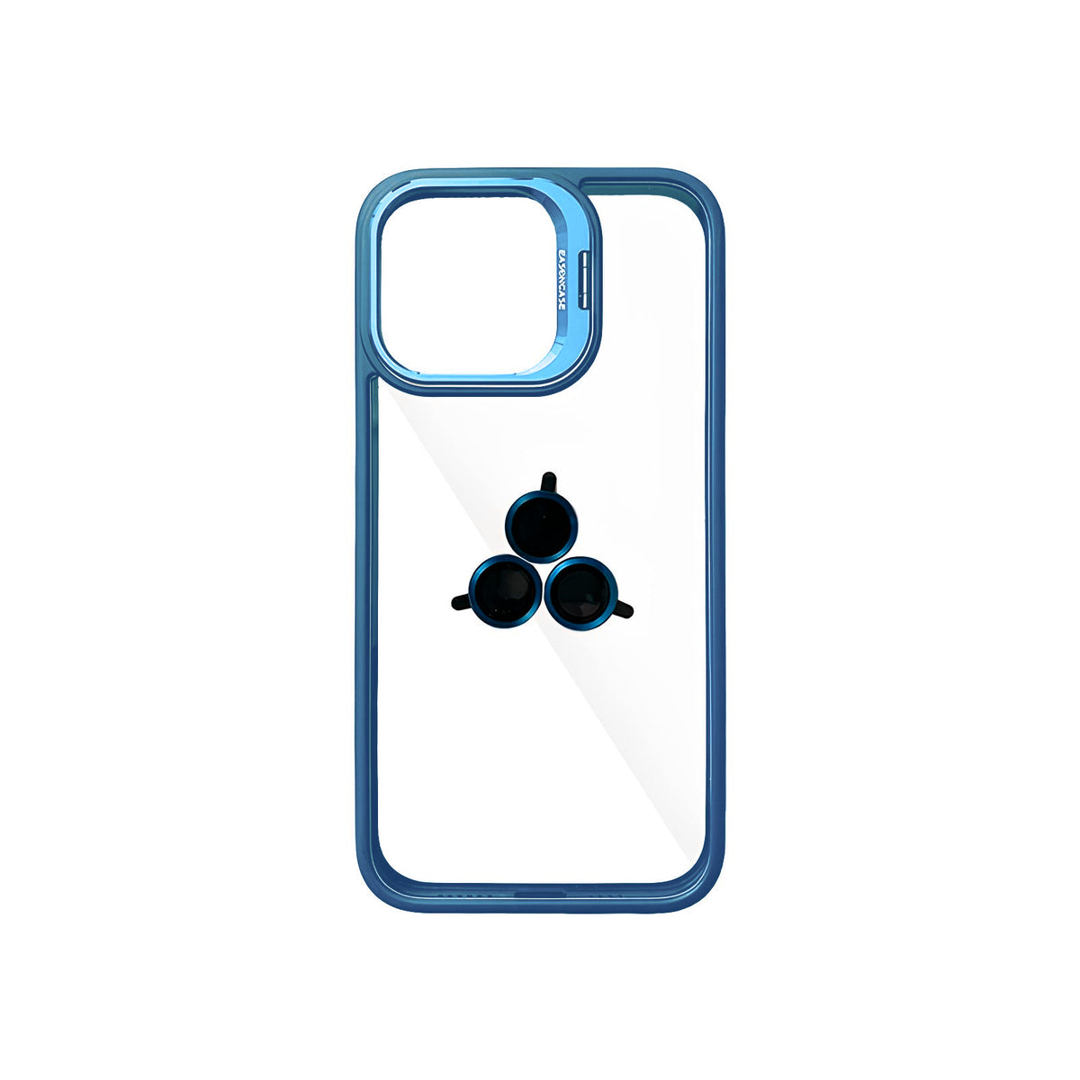 Case Transparente con Borde de Color y Protector de Lente Iphone 11