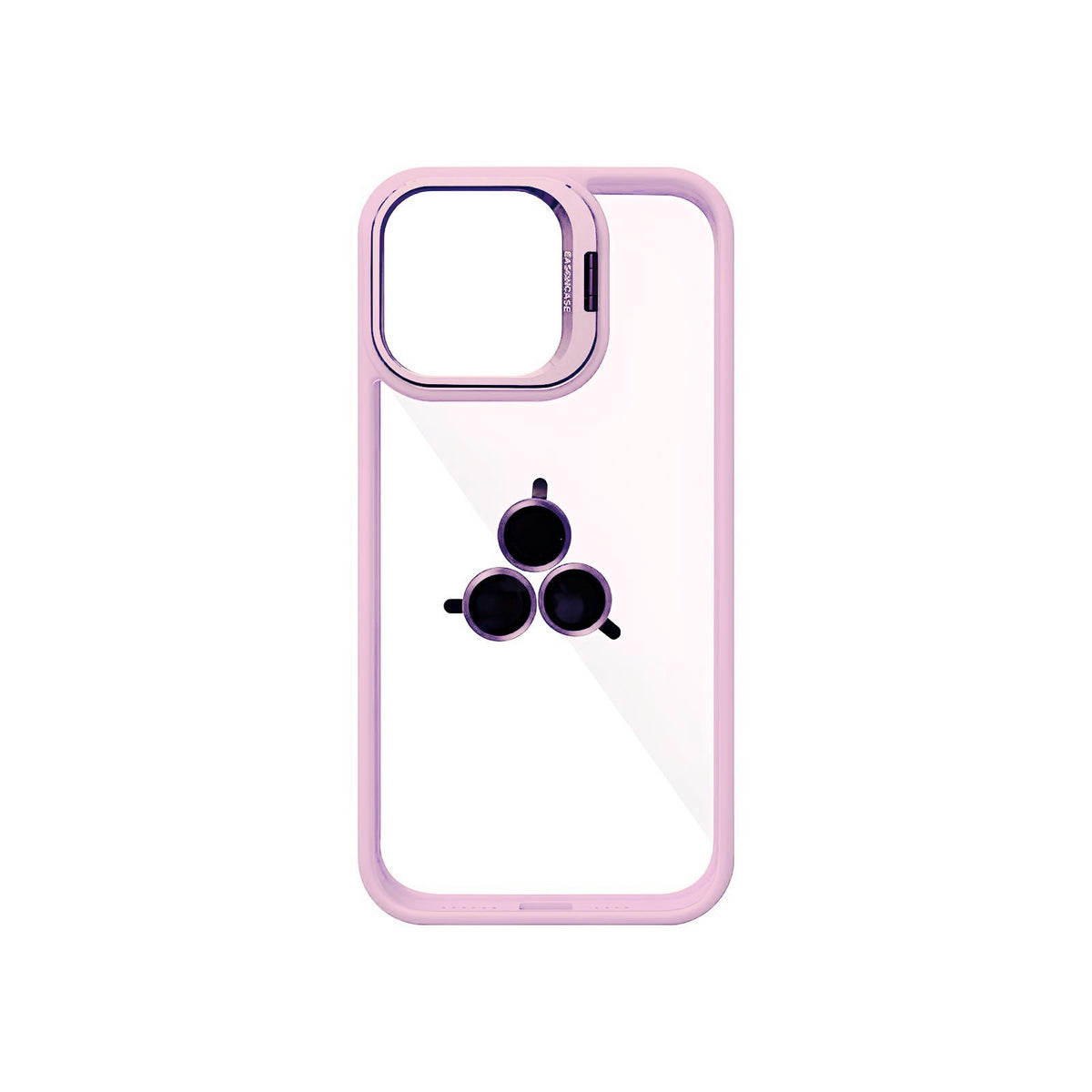 Case Transparente con Borde de Color y Protector de Lente Iphone 11