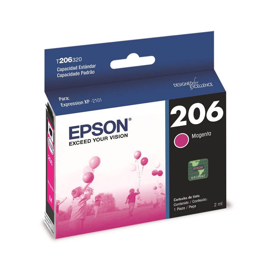 Cartucho de Tinta Epson T206 para Impresora Epson XP2101